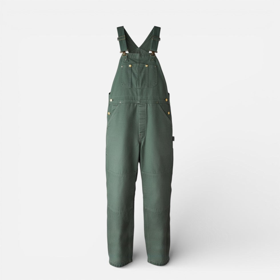 Damen Latzhose aus Canvas mit lockerer Passform