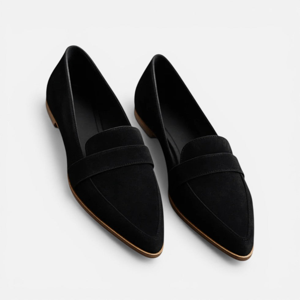 Damen Loafer mit spitzer Form und flachem Absatz