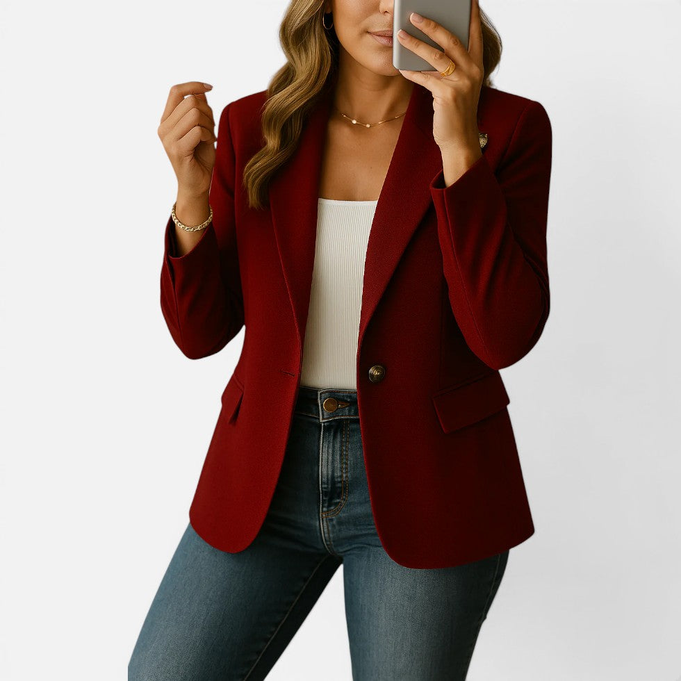 Blazer Damen tailliert mit Knopfverschluss