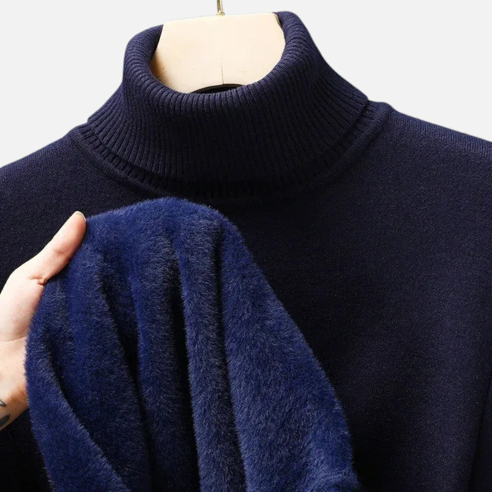 Herren Rollkragenpullover aus Wolle