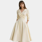Elegantes Midikleid mit Wickeloptik für Damen