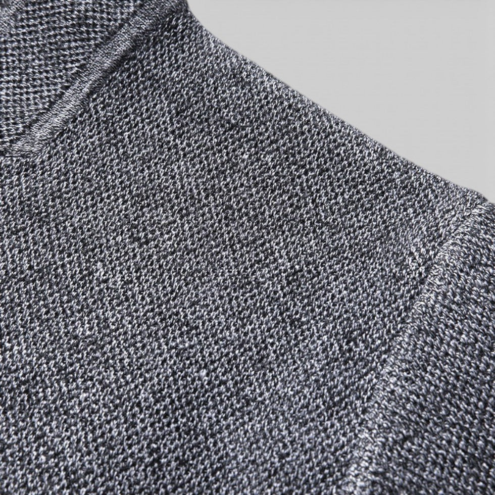 Herren Strickjacke mit Knopfleiste und strukturiertem Stoff