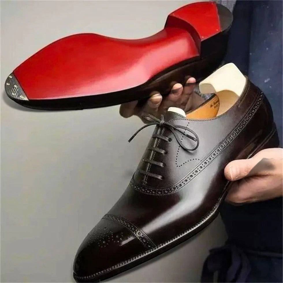 Herren Klassische Lederschnürschuhe