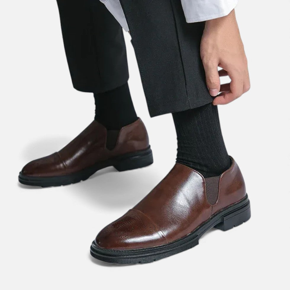 Elegante Slip On Lederschuhe für Herren