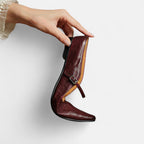 Mules mit Riemchen und spitzer Zehenpartie für Damen