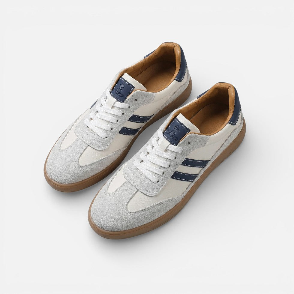 Herren Sneaker mit klassischem Schnürdesign und Retro Stil