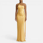 Damen Maxikleid mit One Shoulder und Rückenausschnitt