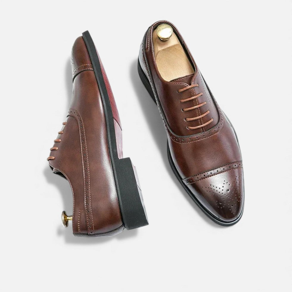 Herren Klassische Lederschnürschuhe