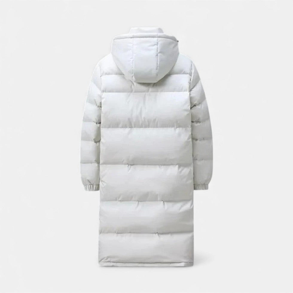Langer wattierter Wintermantel