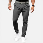 Stoffhose mit Slim Fit und elastischem Bund