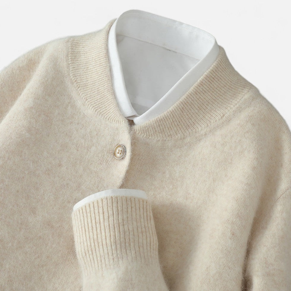 Kaschmir Strickjacke mit Knopfleiste