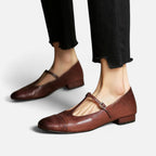 Elegante Flats mit Vintage Riemchen für Damen