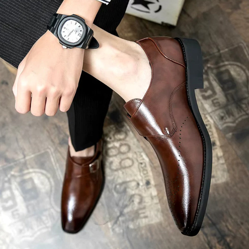Herren Businessschuhe mit Schnalle