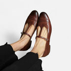 Elegante Flats mit Vintage Riemchen für Damen