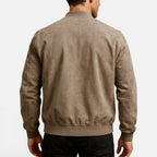 Herren Jacke mit Reißverschluss und Stehkragen