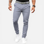 Stoffhose mit Slim Fit und elastischem Bund