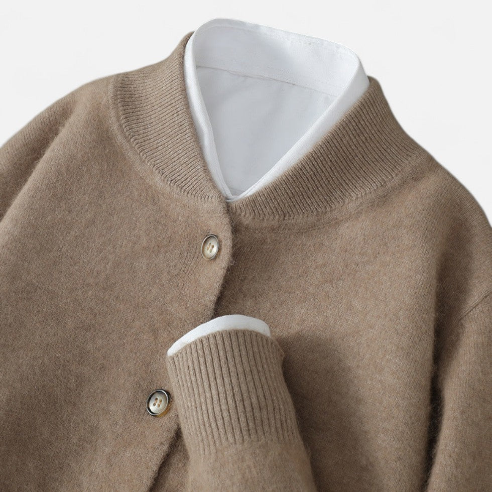 Kaschmir Strickjacke mit Knopfleiste