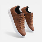 Herren Sneaker mit Schnürung und glatter Oberfläche