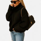 Warmer Strickpullover Damen Mit Rollkragen