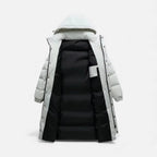 Langer wattierter Wintermantel