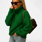 Warmer Strickpullover Damen Mit Rollkragen