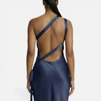 Damen Maxikleid mit One Shoulder und Rückenausschnitt