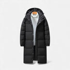 Langer wattierter Wintermantel
