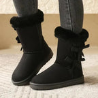 Damen Winterstiefel mit Fellkragen