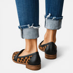 Damen Loafer mit spitzer Form und flachem Absatz