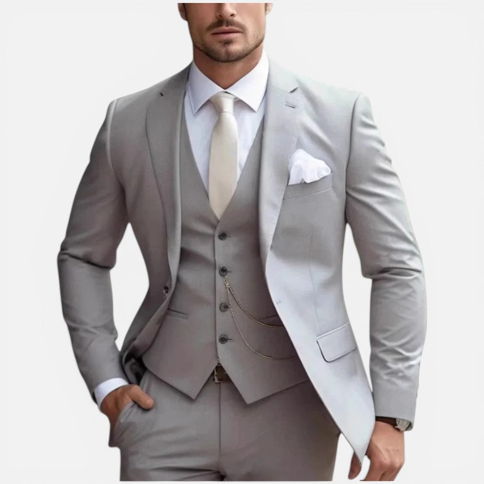 Festliches Herrenanzug-Set mit Weste – Slim Fit