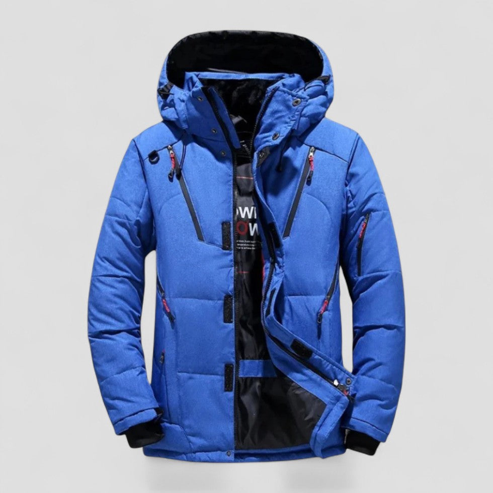 Gefütterte Winterjacke mit Kapuze für Herren