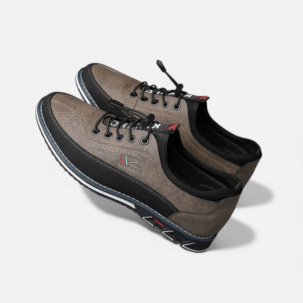 Herren Freizeitschuhe mit Schnürung und strukturierter Sohle