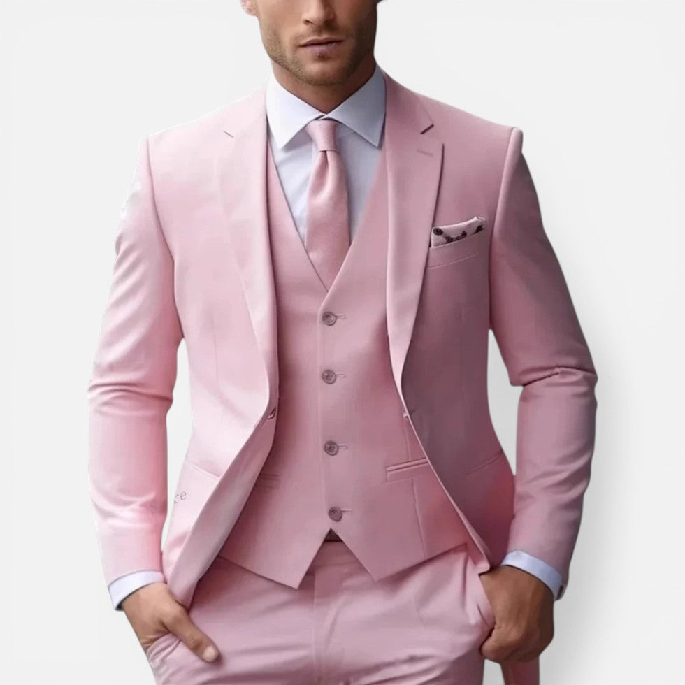 Festliches Herrenanzug-Set mit Weste – Slim Fit