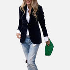 Eleganter Damenblazer aus weichem Samt
