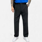 Herren Stoffhose mit weitem Bein