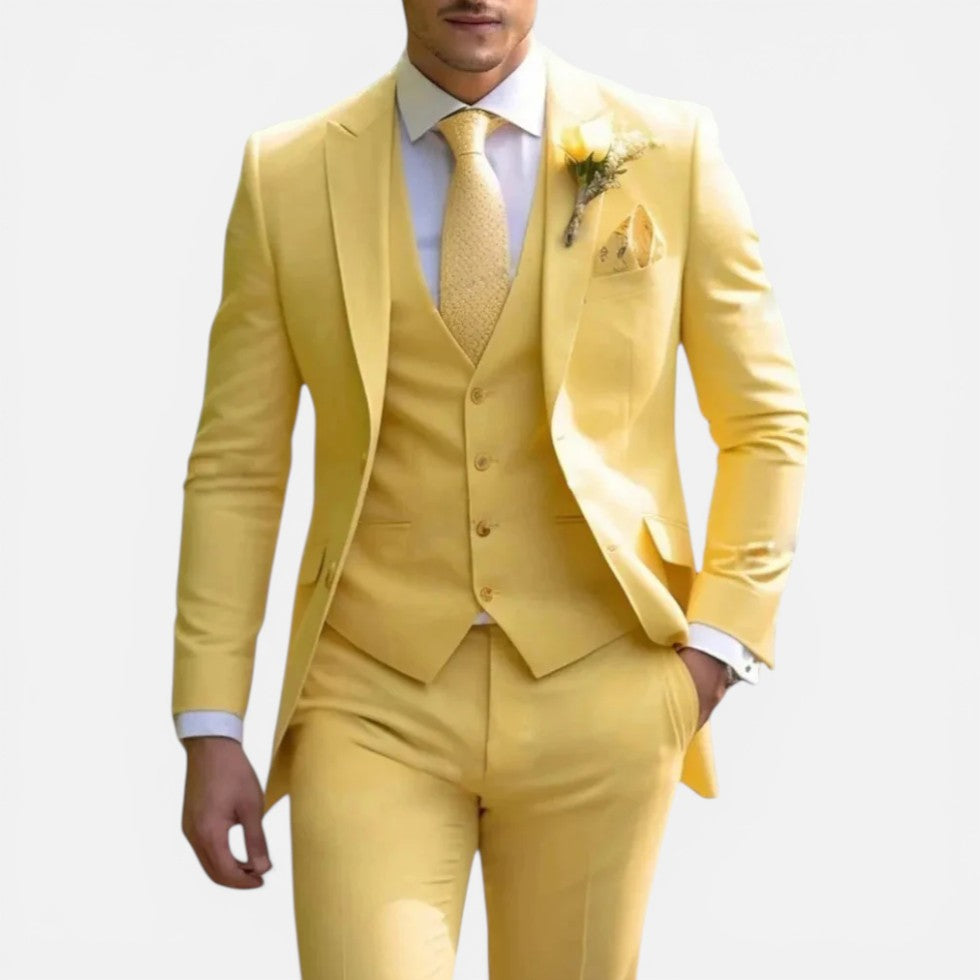 Festliches Herrenanzug-Set mit Weste – Slim Fit