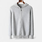 Herren Strick Hoodie mit Reißverschluss