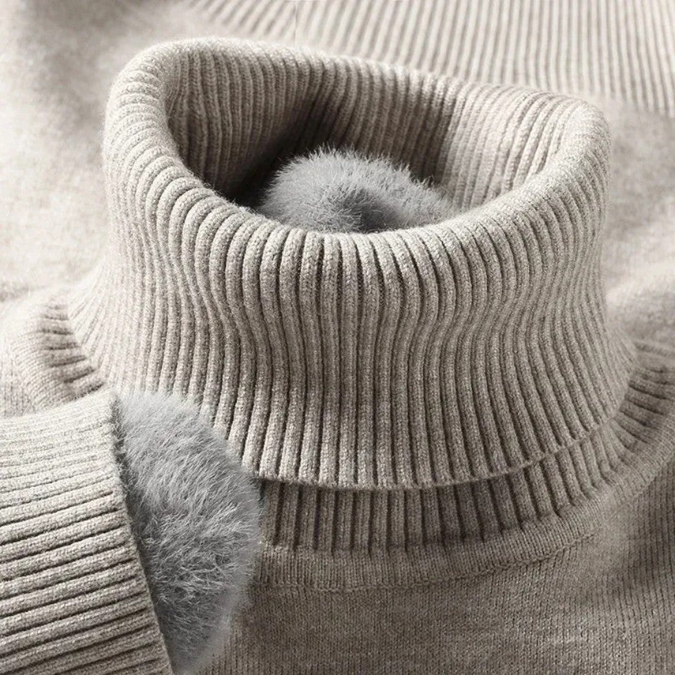 Herren Rollkragenpullover aus Wolle
