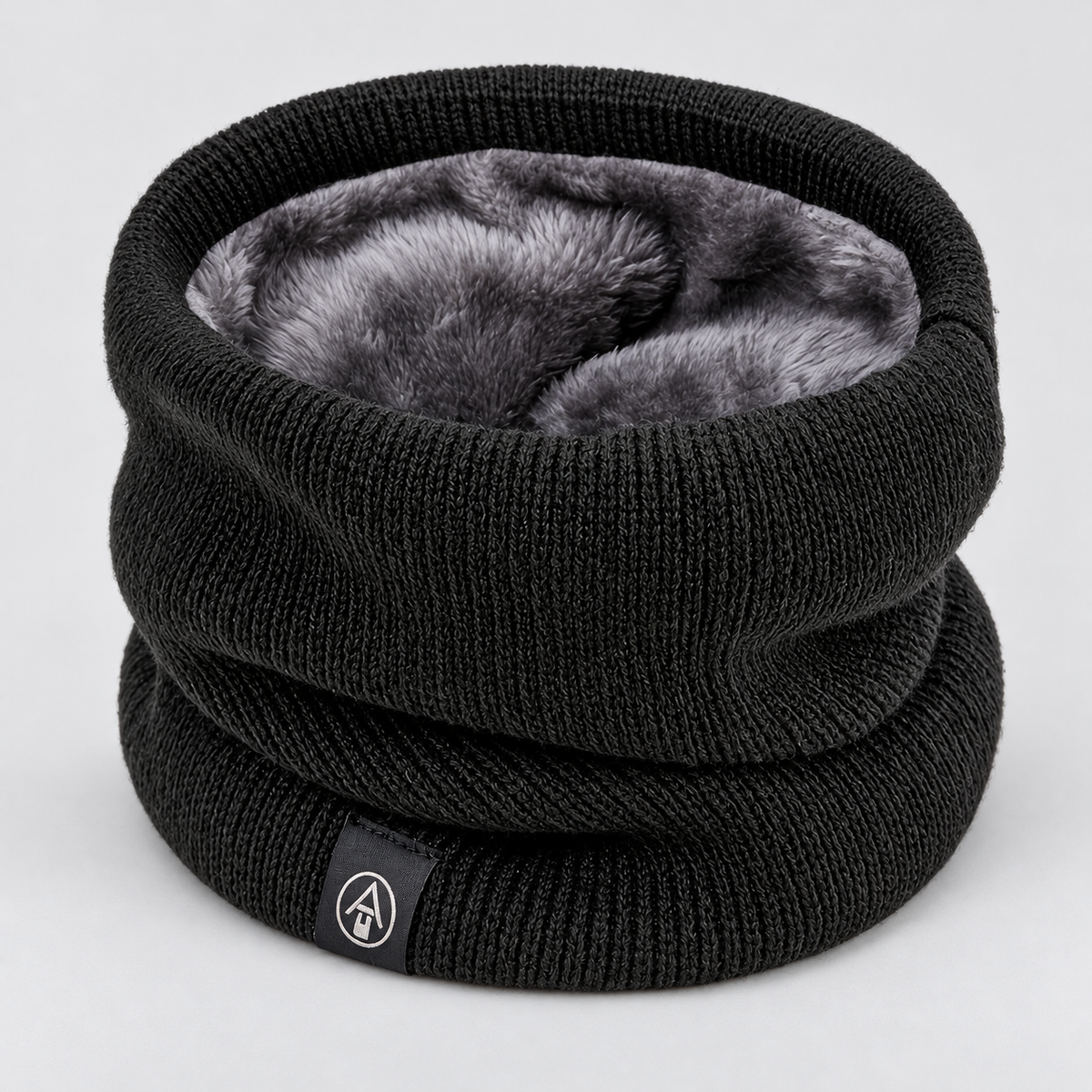 Unisex Strick-Loopschal mit Fleecefutter – Warmer Halswärmer, Herbst Winter