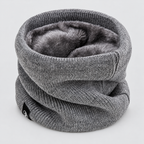 Unisex Strick-Loopschal mit Fleecefutter – Warmer Halswärmer, Herbst Winter