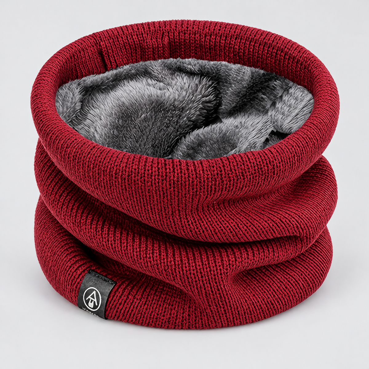 Unisex Strick-Loopschal mit Fleecefutter – Warmer Halswärmer, Herbst Winter