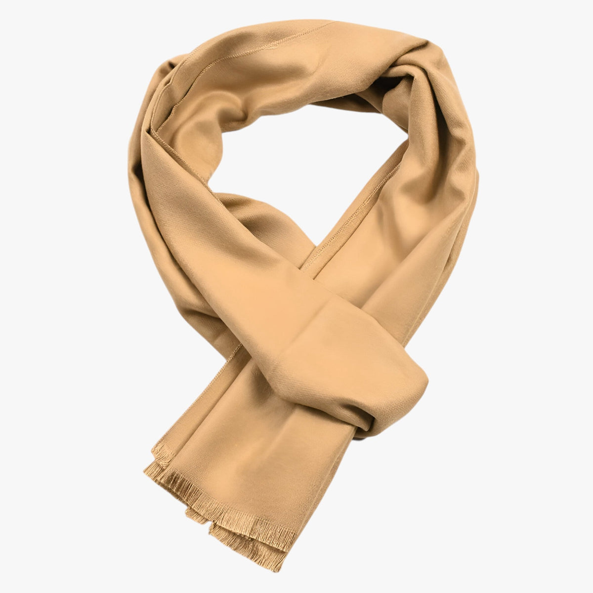 Unisex Uni Schal mit Kaschmir-Touch – Weicher Winterschal mit feinen Fransen, Herbst Winter