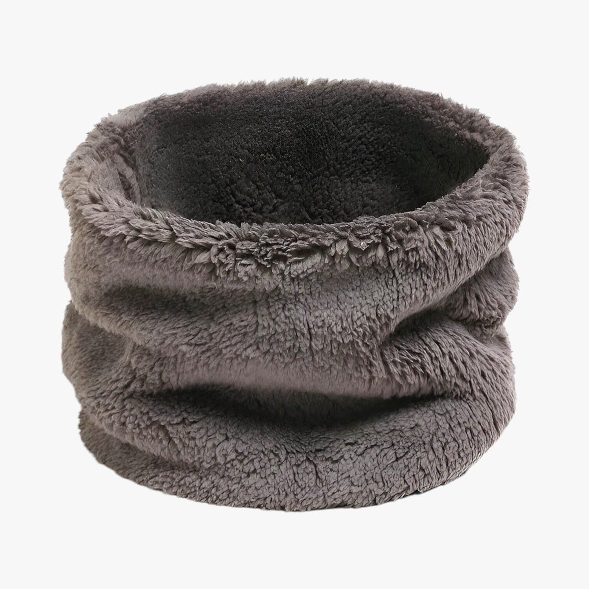 Damen Plüsch-Loopschal – Kuscheliger Halswärmer aus Kunstfell, Herbst Winter