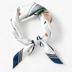 Damen Seidentuch mit Print – Quadratisches Halstuch und Nickituch, Herbst Winter