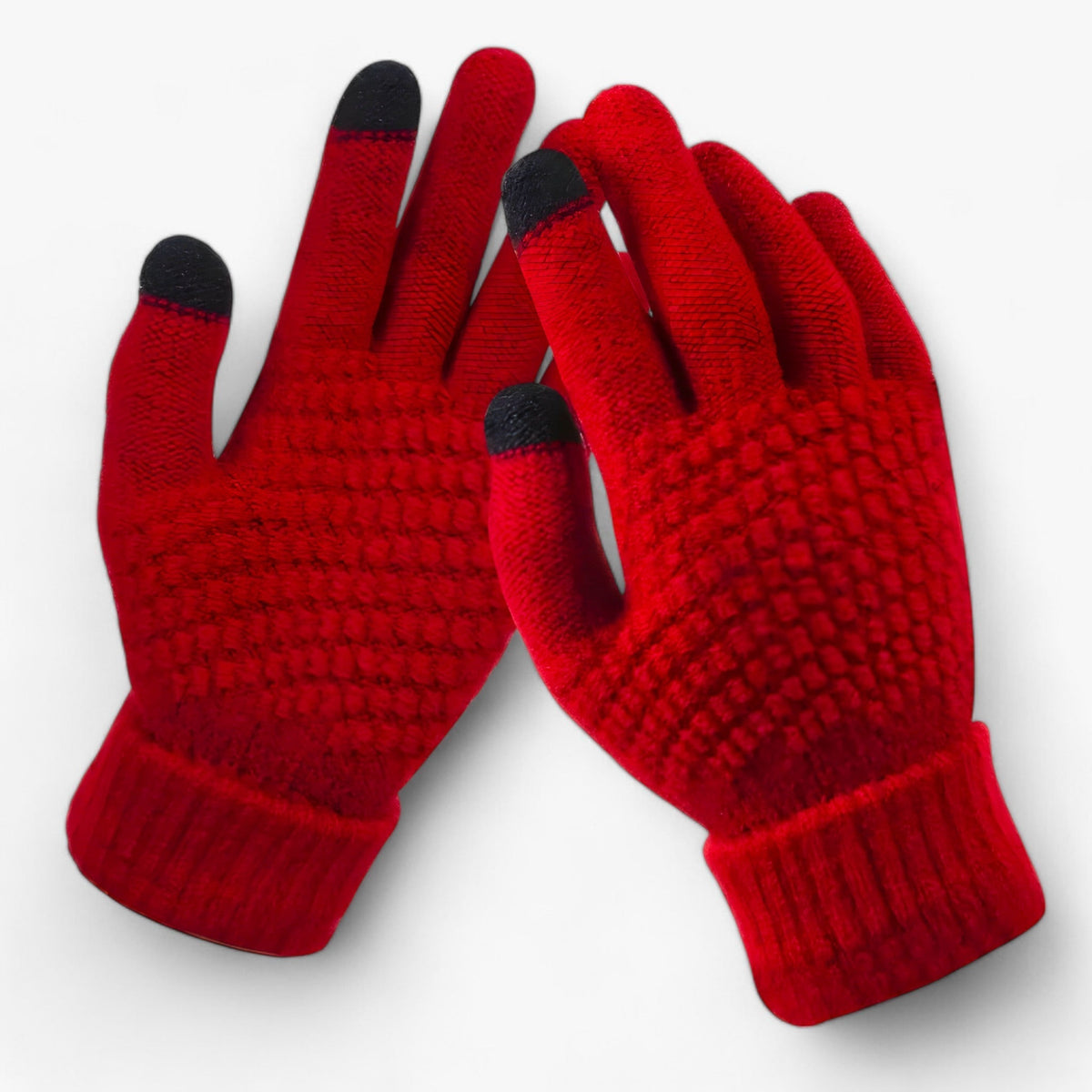 Damen Strickhandschuhe mit Touchscreen-Fingerspitzen – Warme Winterhandschuhe, Herbst Winter