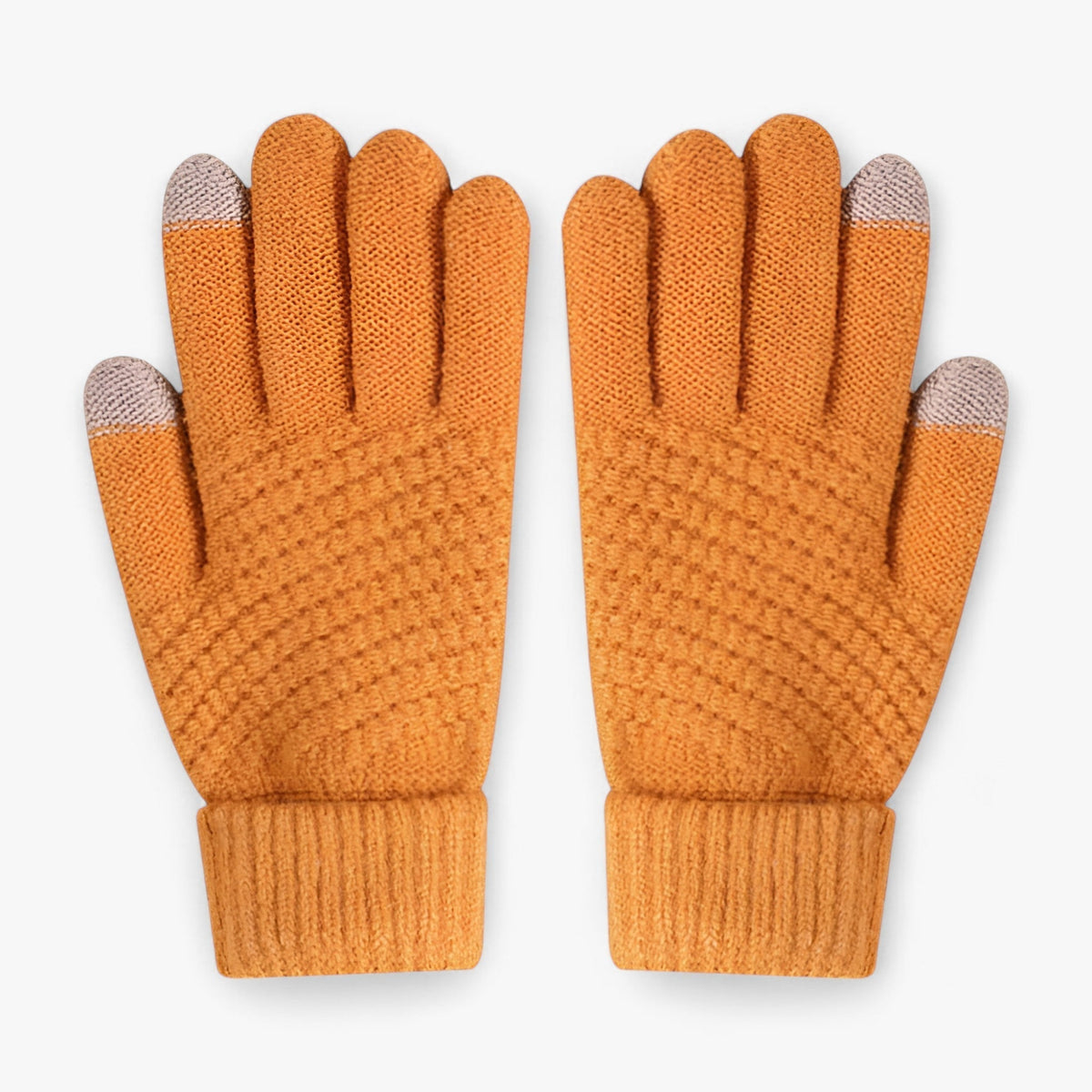 Damen Strickhandschuhe mit Touchscreen-Fingerspitzen – Warme Winterhandschuhe, Herbst Winter
