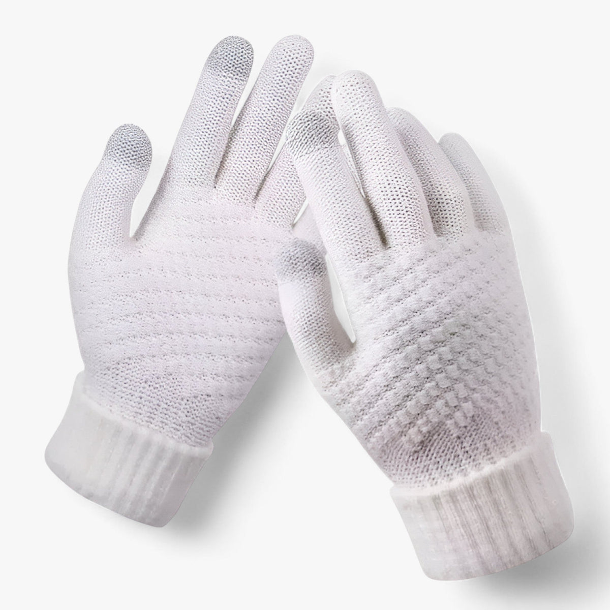 Damen Strickhandschuhe mit Touchscreen-Fingerspitzen – Warme Winterhandschuhe, Herbst Winter