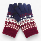 Damen Strickhandschuhe mit Touchscreen-Fingerspitzen – Warme Winterhandschuhe, Herbst Winter