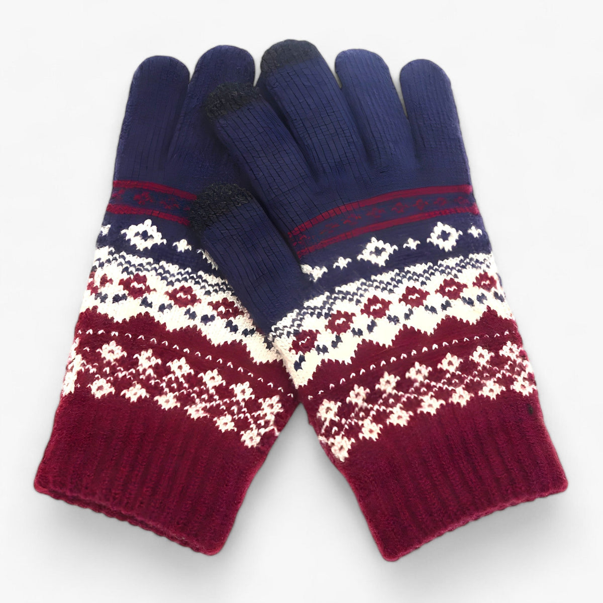 Damen Strickhandschuhe mit Touchscreen-Fingerspitzen – Warme Winterhandschuhe, Herbst Winter