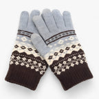 Damen Strickhandschuhe mit Touchscreen-Fingerspitzen – Warme Winterhandschuhe, Herbst Winter